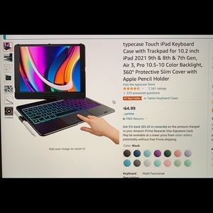 Keyboard case for iPad Air